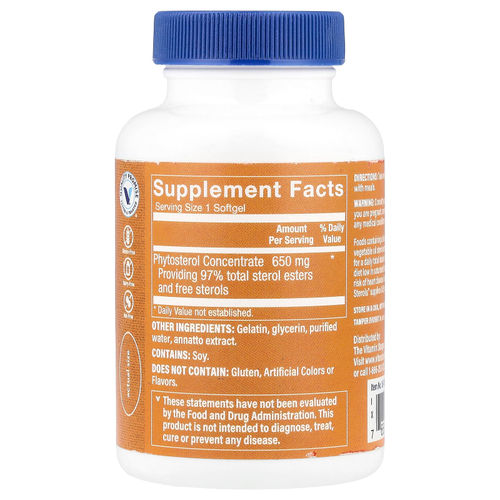 The Vitamin Shoppe, Растительные стеролы Heart Choice, 60 мягких таблеток