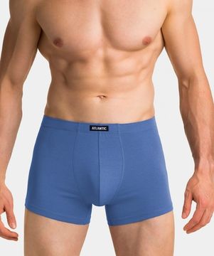 Трусы мужские боксеры (5шт), Atlantic 5SMH-001, темно-синие + деним + светло-голубые