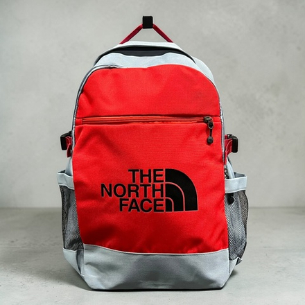 Рюкзак The North face #1 • Серо-красный