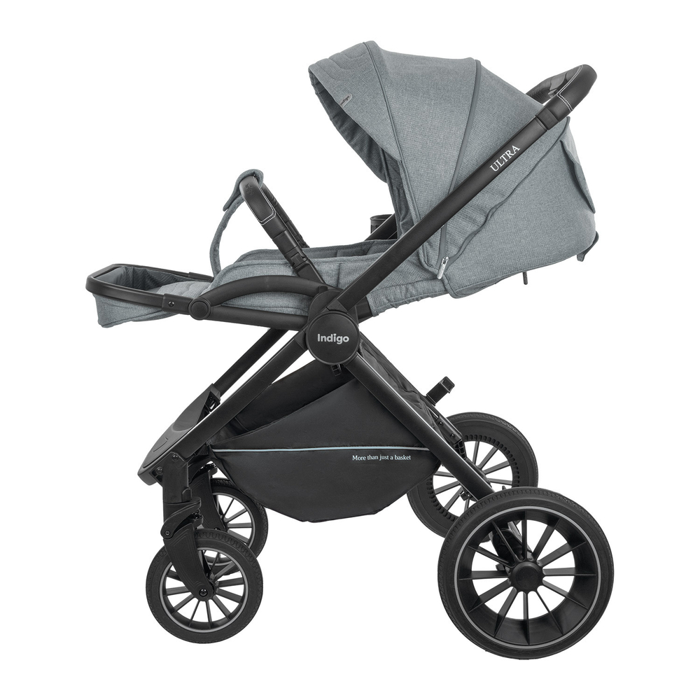 Детская коляска Indigo ULTRA 3в1 серый