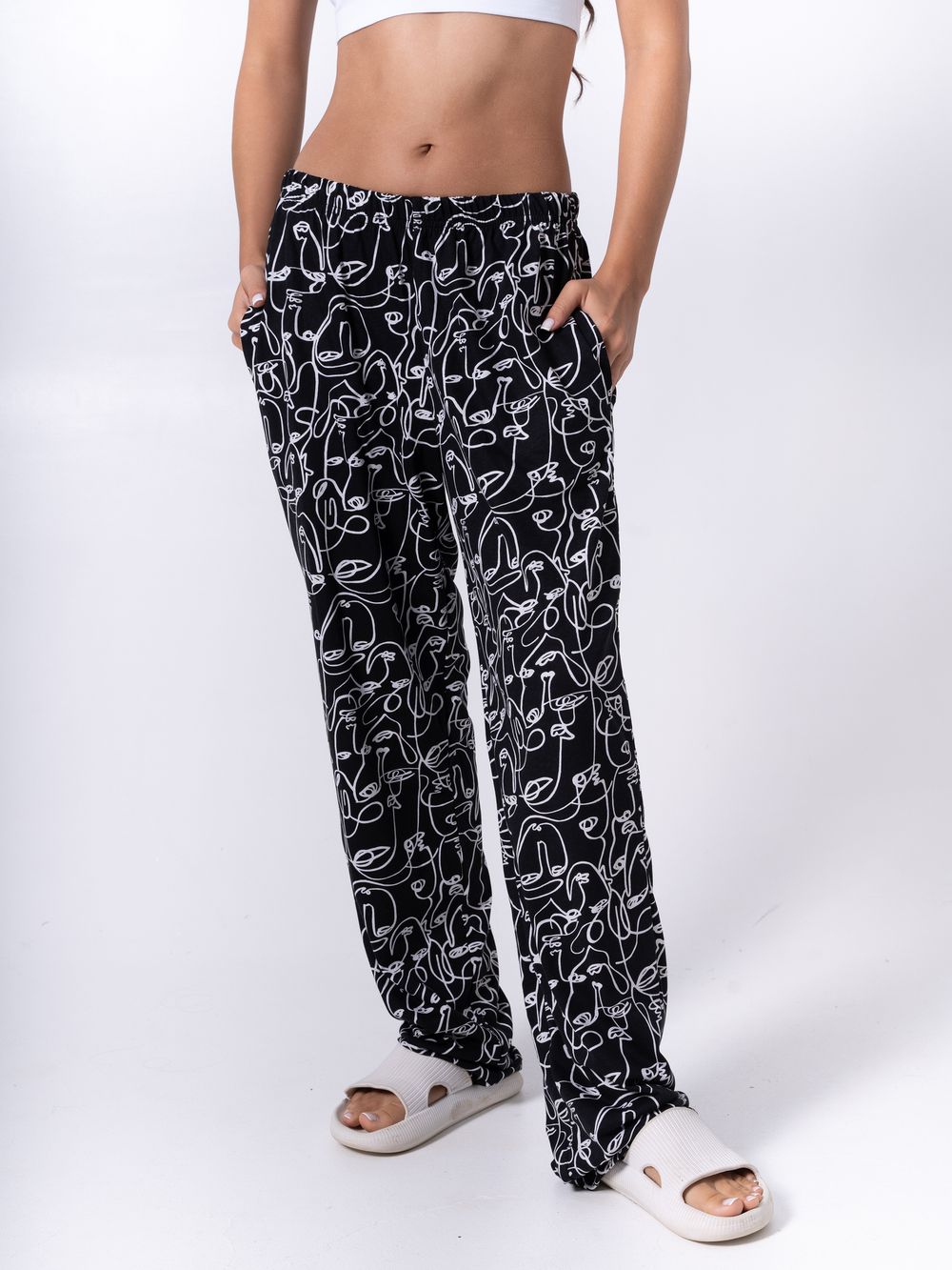 678 Брюки пижамные (100% хлопок)