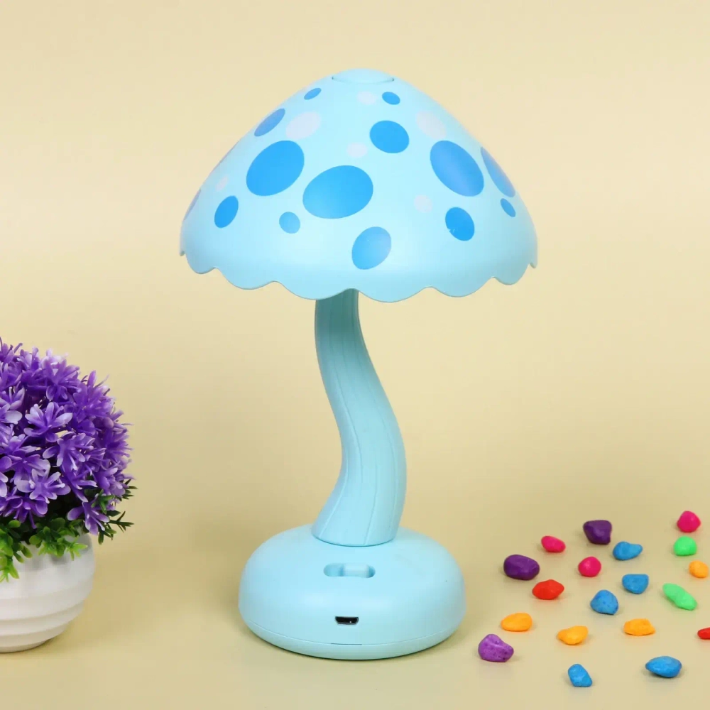 Настольная лампа «Sweet - Гриб» LED 13,2*19,5 см, USB 3w 3.7v, Голубой
