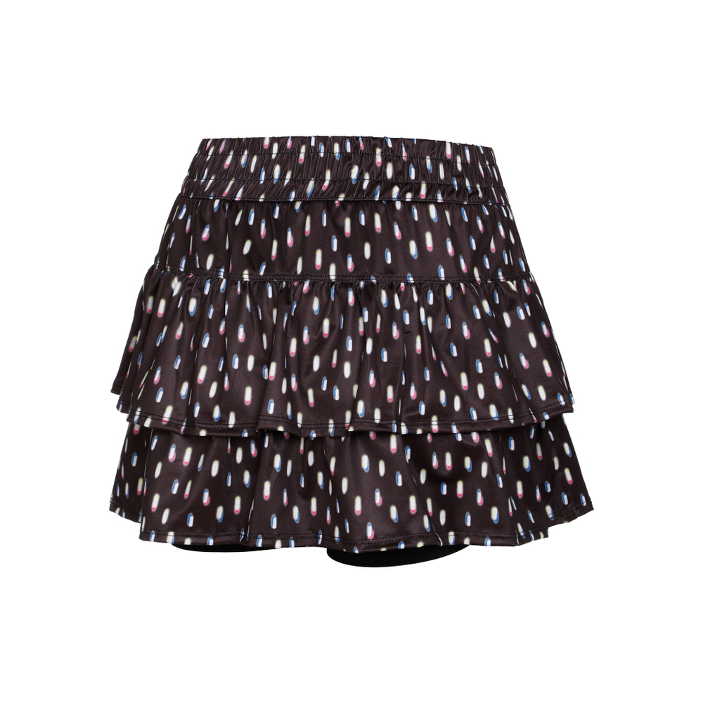 Женская теннисная юбка Lucky in Love Let It Glow High Waist Skirt Women - Black