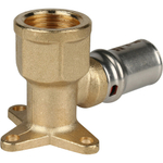Угольник STOUT настенный с креплением короткий ВР 1/2" х16 пресс