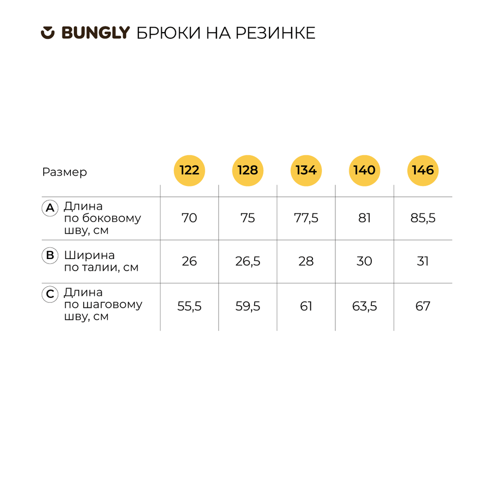 Брюки "Синие" на резинке 7+