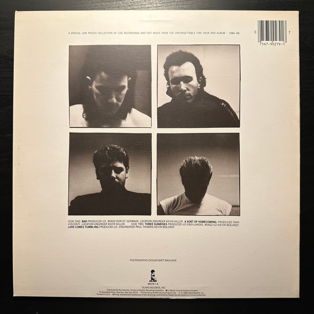 U2 - Wide Awake In America (США 1985г.)