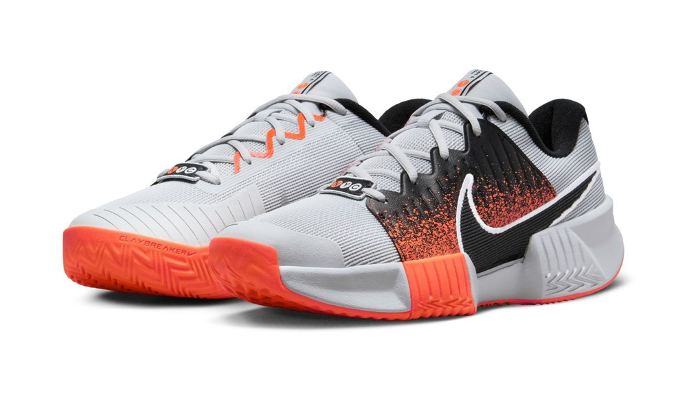 Мужские кроссовки теннисные Nike Zoom GP Challenge Pro Clay Premium - серый