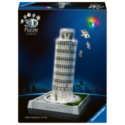 Пазл 3D Ravensburger Iconics 080282 Пизанская башня с LED-подсветкой 231 элемент 080282 — фото 1
