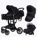 Детская коляска Luxmom 601A 3в1 (черный)