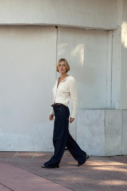 ZARA КАРДИГАН С ЗОЛОТИСТЫМИ ПУГОВИЦАМИ, ЭКРЮ