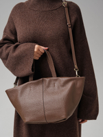 Кожаная сумка Azaro 31355 коричневый какао