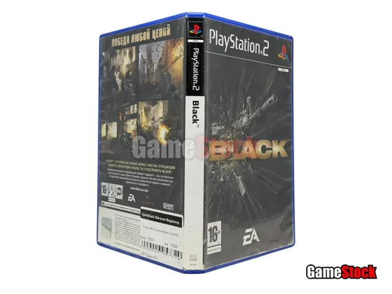 PS2 Black (Б/У, Английская версия, SLES-54030)