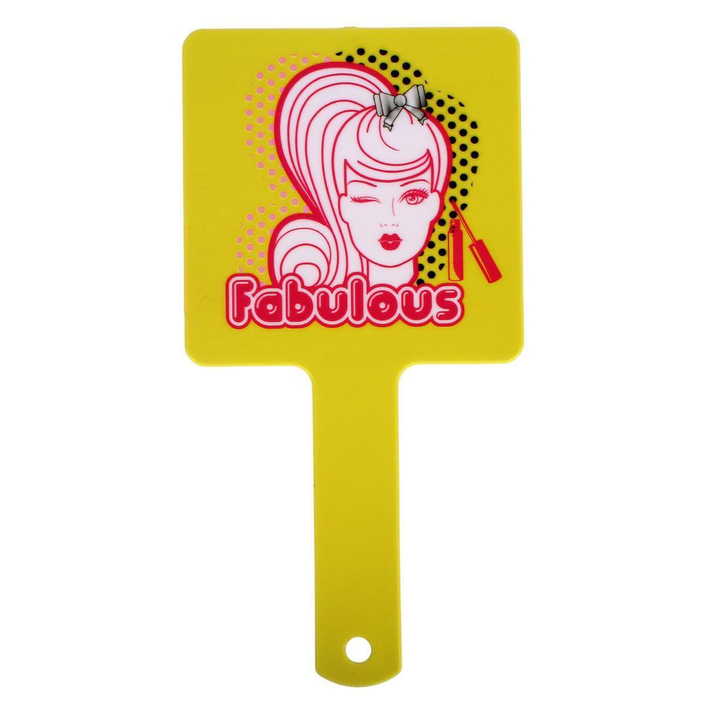 Зеркало косметическое "ФОРТУНА", микс 4 дизайна, 23,4*12см