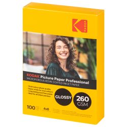 Фотобумага Kodak KPG46260 для струйной печати 4x6 Inkjet Paper Glossy 260 gsm 100 листов | Kodak