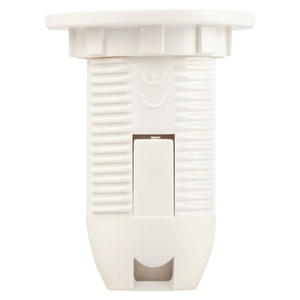 Патрон ЭРА Е14 с кольцом пластик белый без наклейки групповая упаковка 50 шт | Патроны, переходники, ПРА