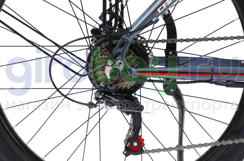 Электровелосипед WHITE SIBERIA CAMRY ALLROAD 500W 36V/11A Snegir (Синий) фото 21 фото №22