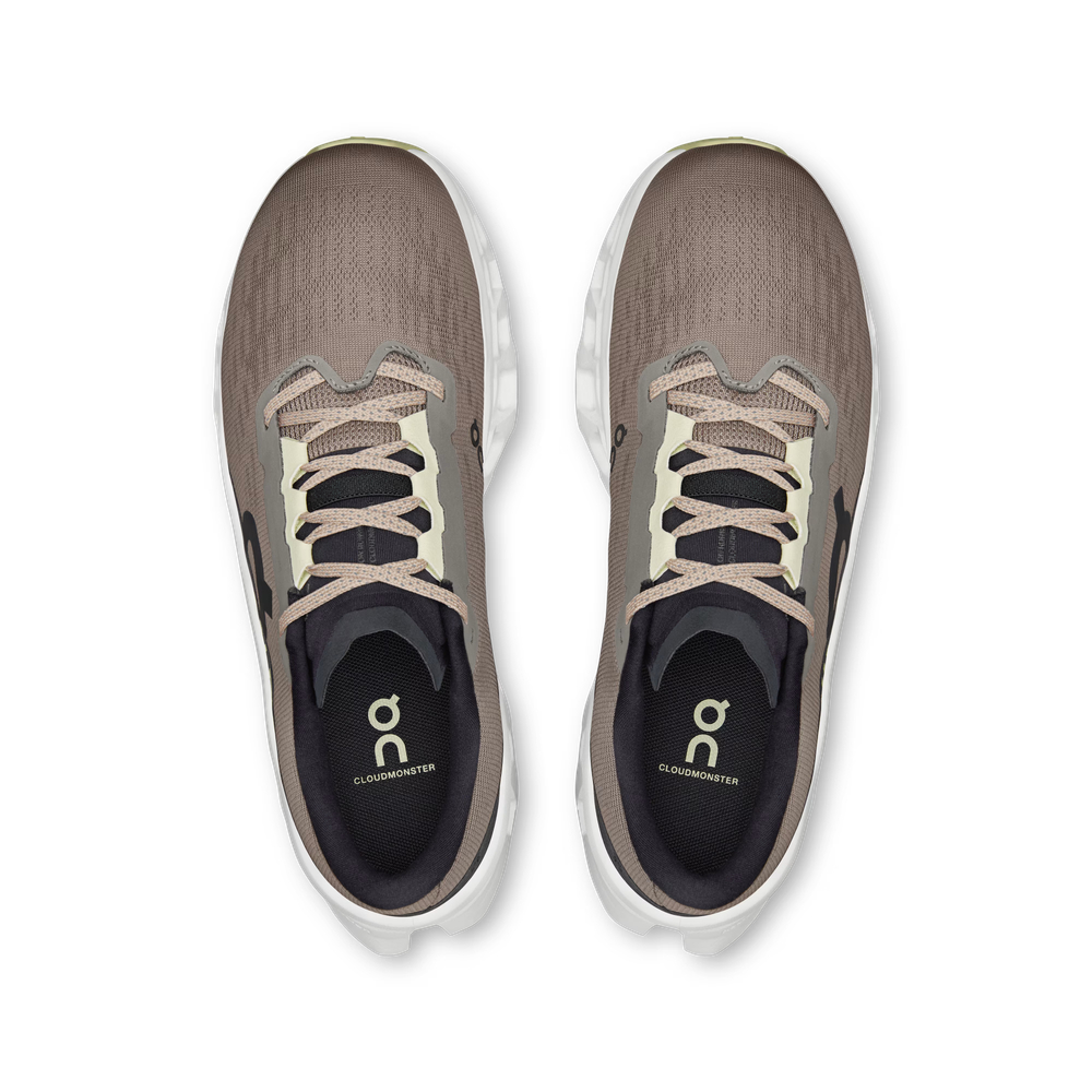 Женские Кроссовки для бега On Cloudmonster 3 cinder/ivory