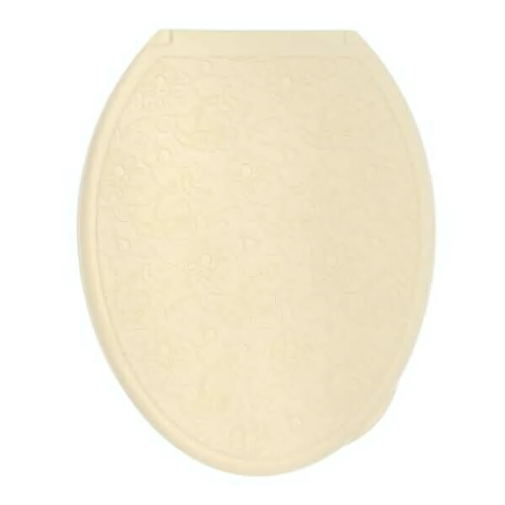 Крышка унитаза "ДЕКОР" АЖУР слон. кость Росспласт РП-813