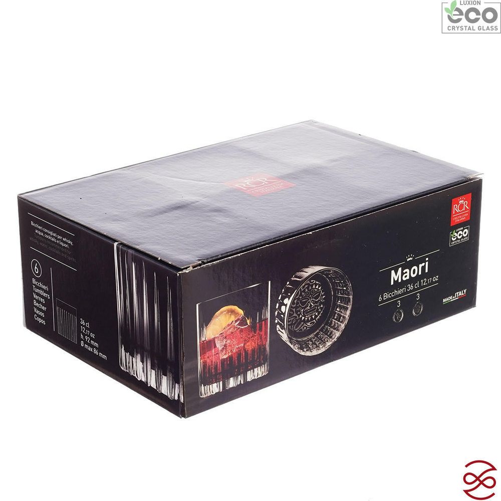 Набор стаканов RCR BICCHIERI MAORI 360 мл (6 шт)
