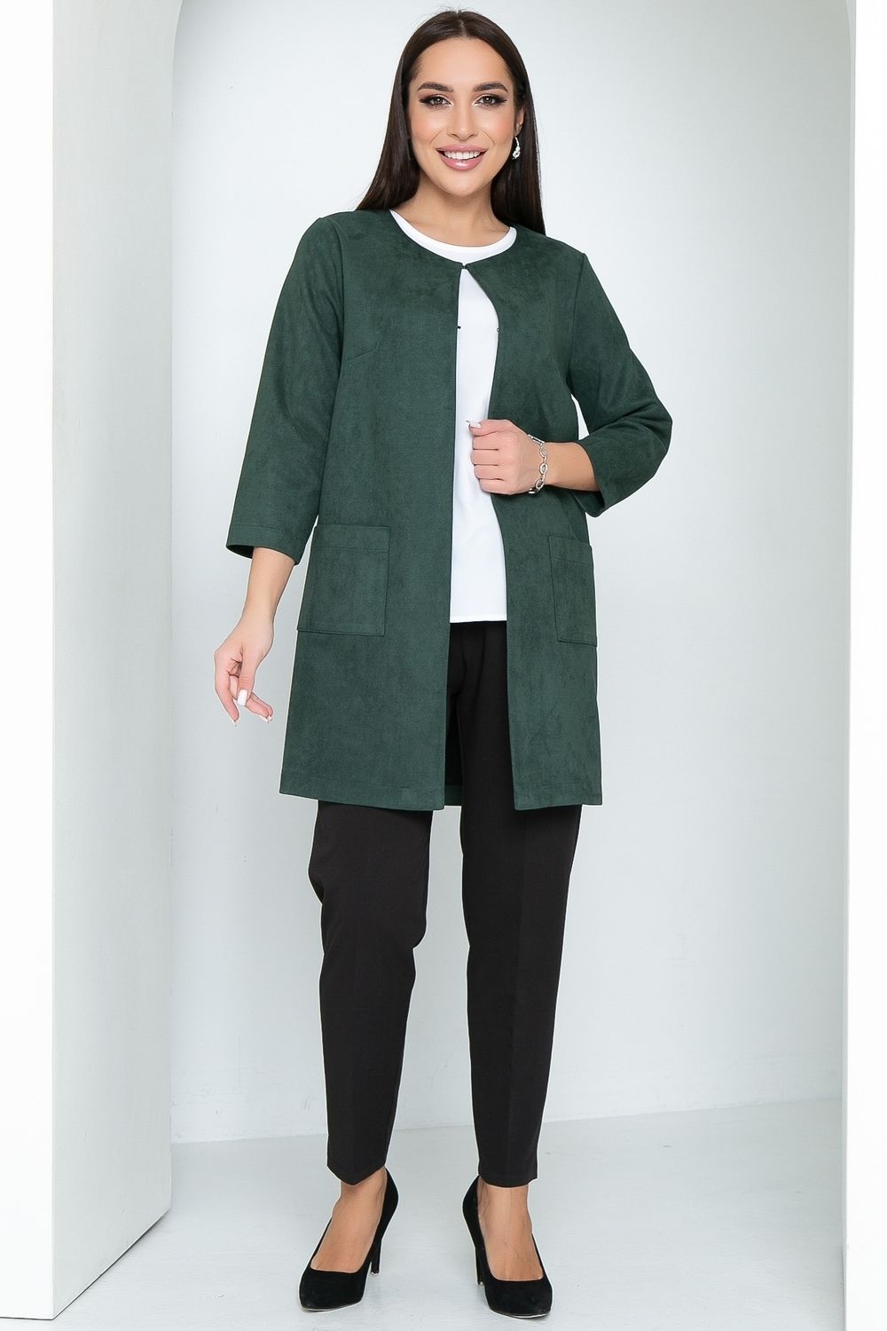 Кардиган Лайма ( замша, грин) Diolche