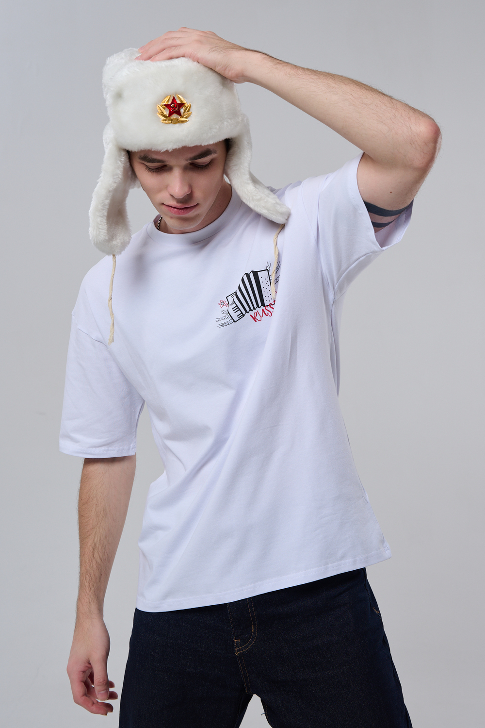 8579 футболка оверсайз мужская