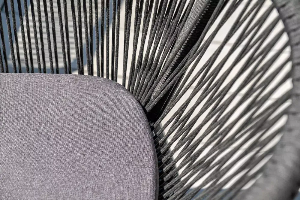 "Форли" обеденная группа на 4 персоны, квадратный стол, цвет "серый гранит"