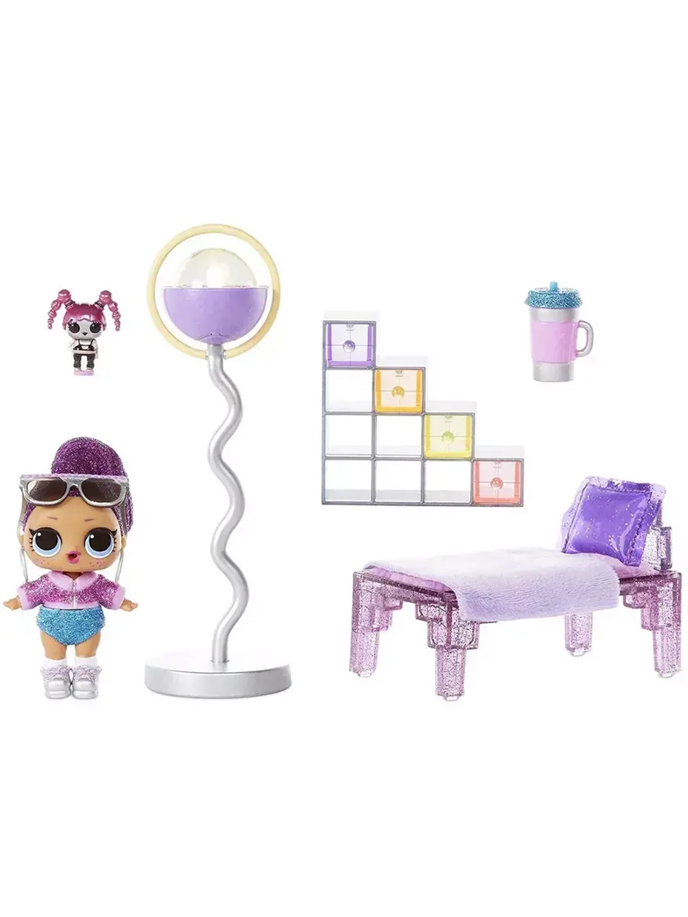 Кукла Лол Lol Hangout Spaces Bling Queen с мебелью Зимняя серия