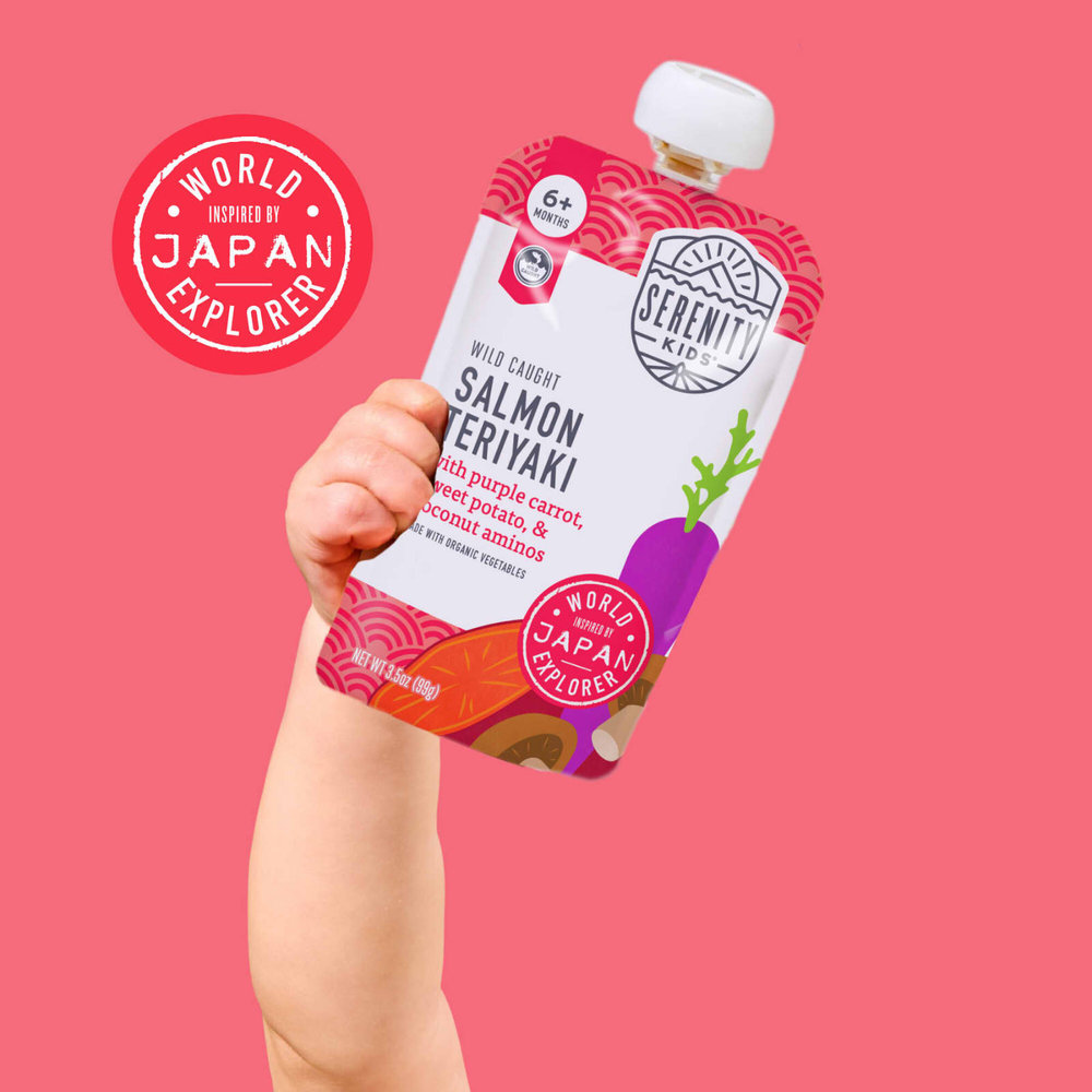 Serenity Kids, лосось дикого улова терияки, для детей от 6 месяцев, 99 г (3,5 унции)