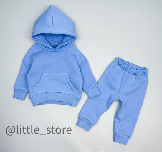 Комплект из футера с начесом "Bright" Небо