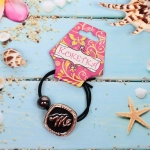 Резинка для волос 1шт «Кокетка - Aks Bambina», ME, микс 2 цвета, d-5см