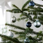 Набор ёлочных украшений (шар) Vintertid , 20 шт, 6 см, пластик, синий/серебристый