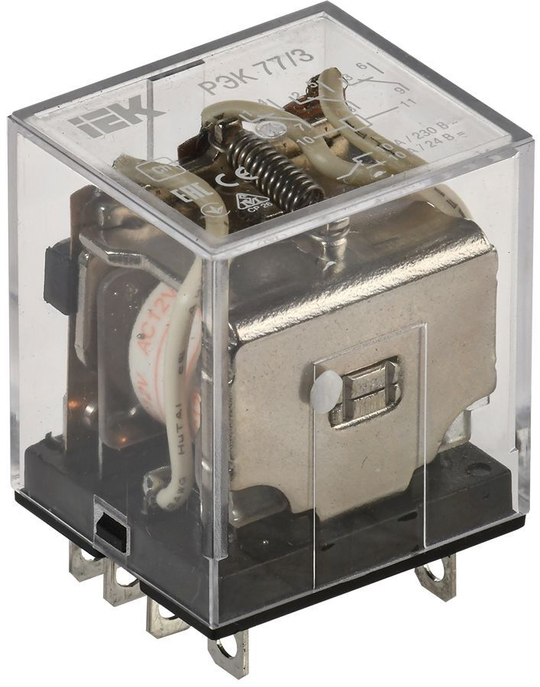 Реле промежуточное РЭК77/3(LY3) 10А 12В АC IEK