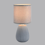 8161/1T COUNTY LN26 502 серый, керамика/текстиль Настольная лампа E14 1*40W 220V ASELA