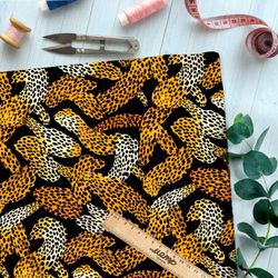 Ткань премиум сатин африканская фантазия