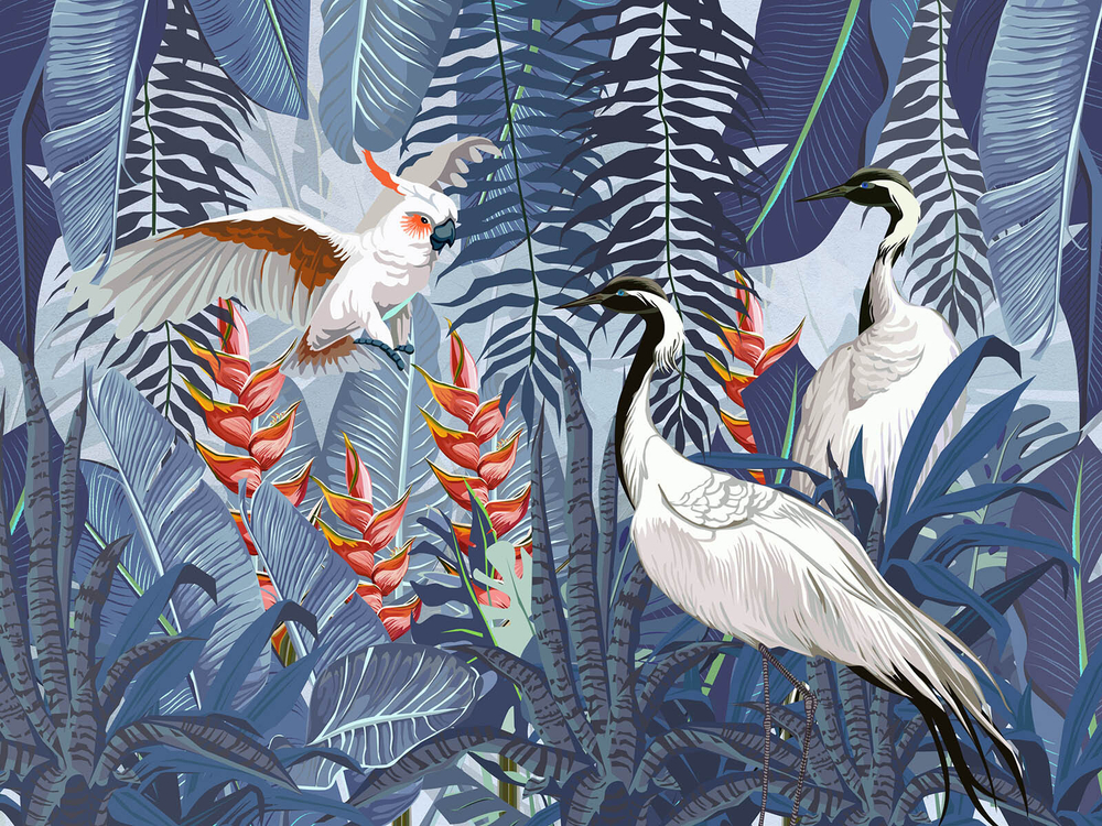 Дизайнерские обои Wall Street Green Tropez