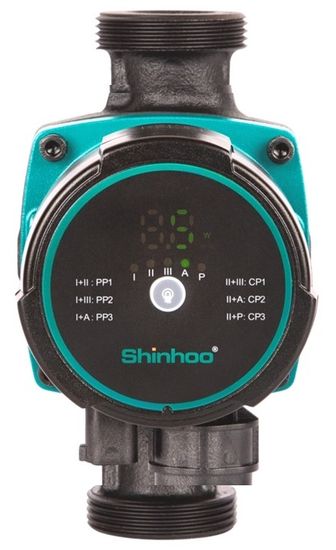 Циркуляционный насос Shinhoo Master S 25-6 130 энергоэффективный с гайками (71111001)