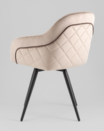 Стул вращающийся Новел New велюр серо-коричневый