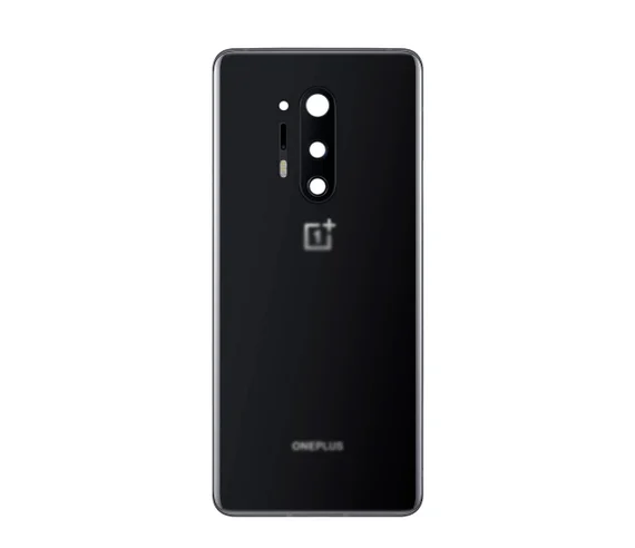 Задняя крышка для OnePlus 8 Pro черная (Onyx Black) со стеклом камеры
