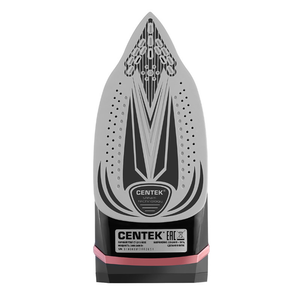 Утюг Centek CT-2313, чёрный/розовый