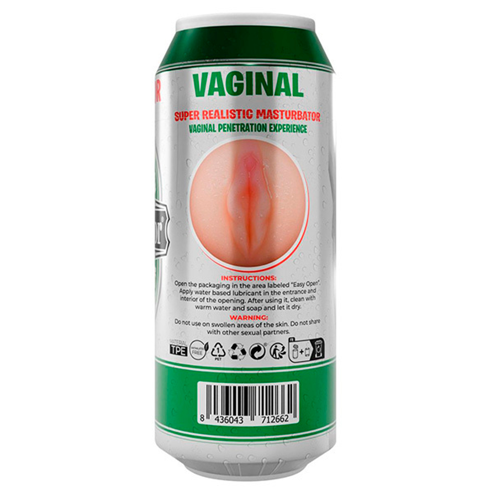 Мастурбатор-вагина 16см Cnex Alive Heineken Vagina II