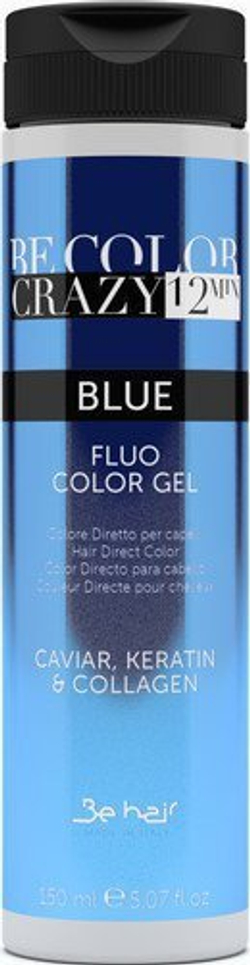 Be Hair Люминесцентный гель-краситель для волос прямого действия без аммиака - Be Color Crazy 12 Minute, 150мл