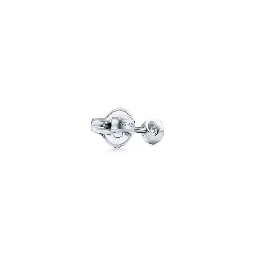 Серьги из серебра с бриллиантами, Tiffany 💎 Diamonds by the Yard 0.14ct. В наличии