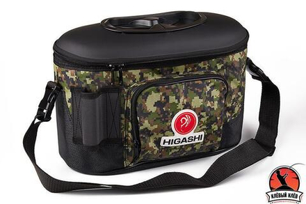 Термокан рыболовный HIGASHI Live bait box 7.5L #Green Digital Camo