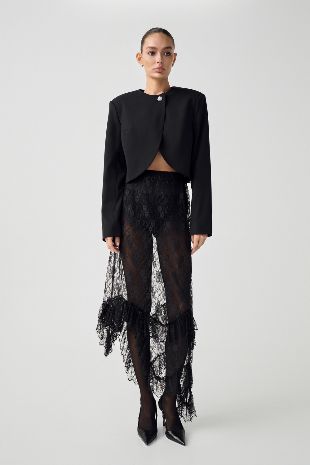 Юбка из кружева