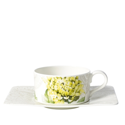 Villeroy & Boch Чашка с блюдцем Quinsai Garden 230 мл для чая 10-4380-1270+10-4380-1280
