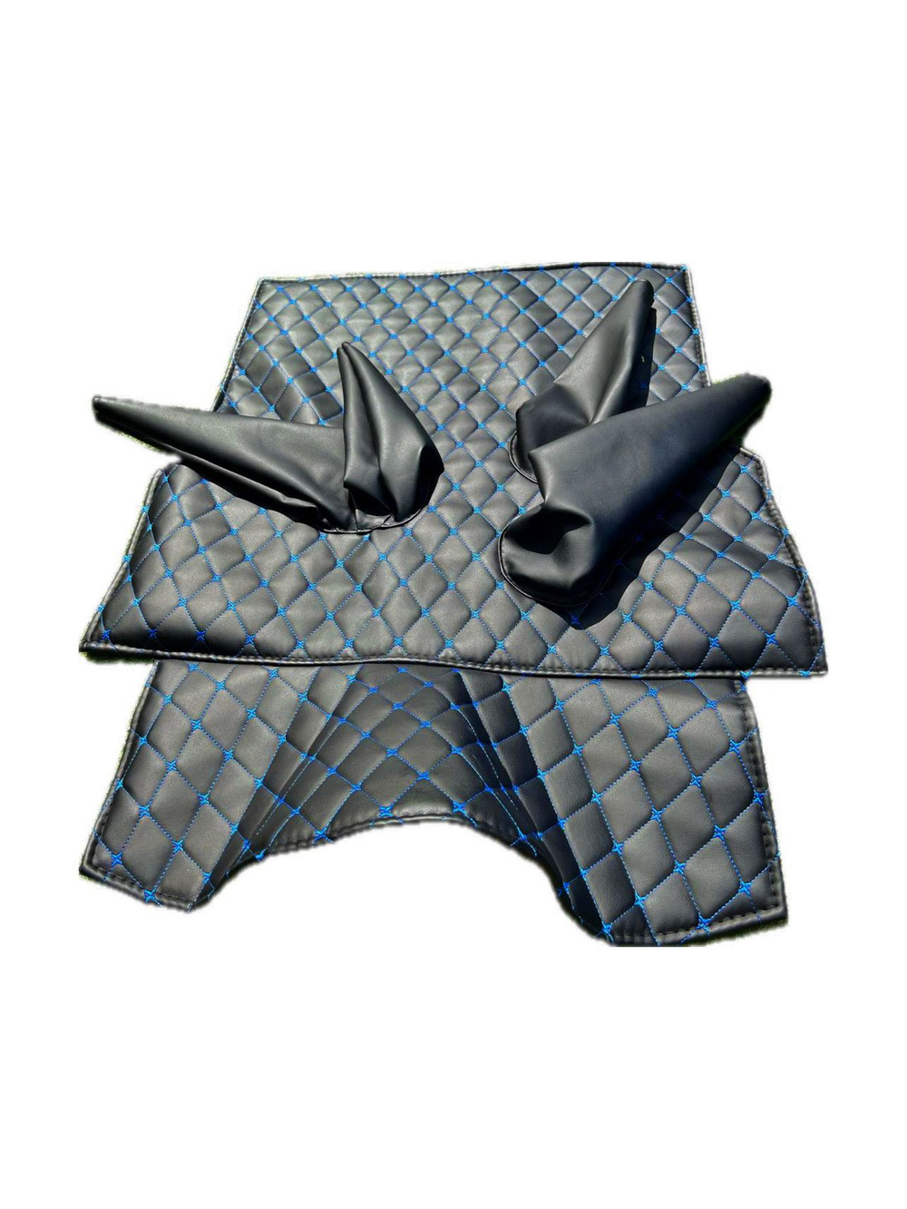 Коврик под рычаги КПП УАЗ 469, 3151 (4 рычага синяя нить Бабочка)