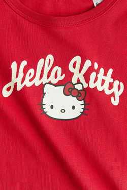 H&M Футболка с принтом, красный