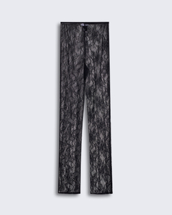 Брюки из тонкого кружева черный