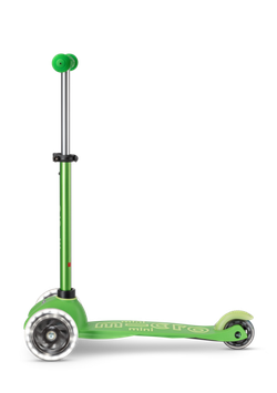 Самокат Mini Micro Deluxe Зеленый LED