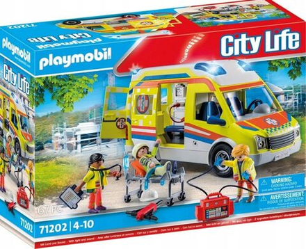 Конструктор Playmobil City Life - Машина скорой помощи со светом и звуком - Плеймобиль 71202